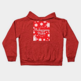 Maligayang Pasko v2 Red Series Kids Hoodie